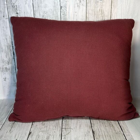 Vintage Jacquard Loomed Tapestry Panel Three Christmas Carolers Pillow - Picture 6 of 6